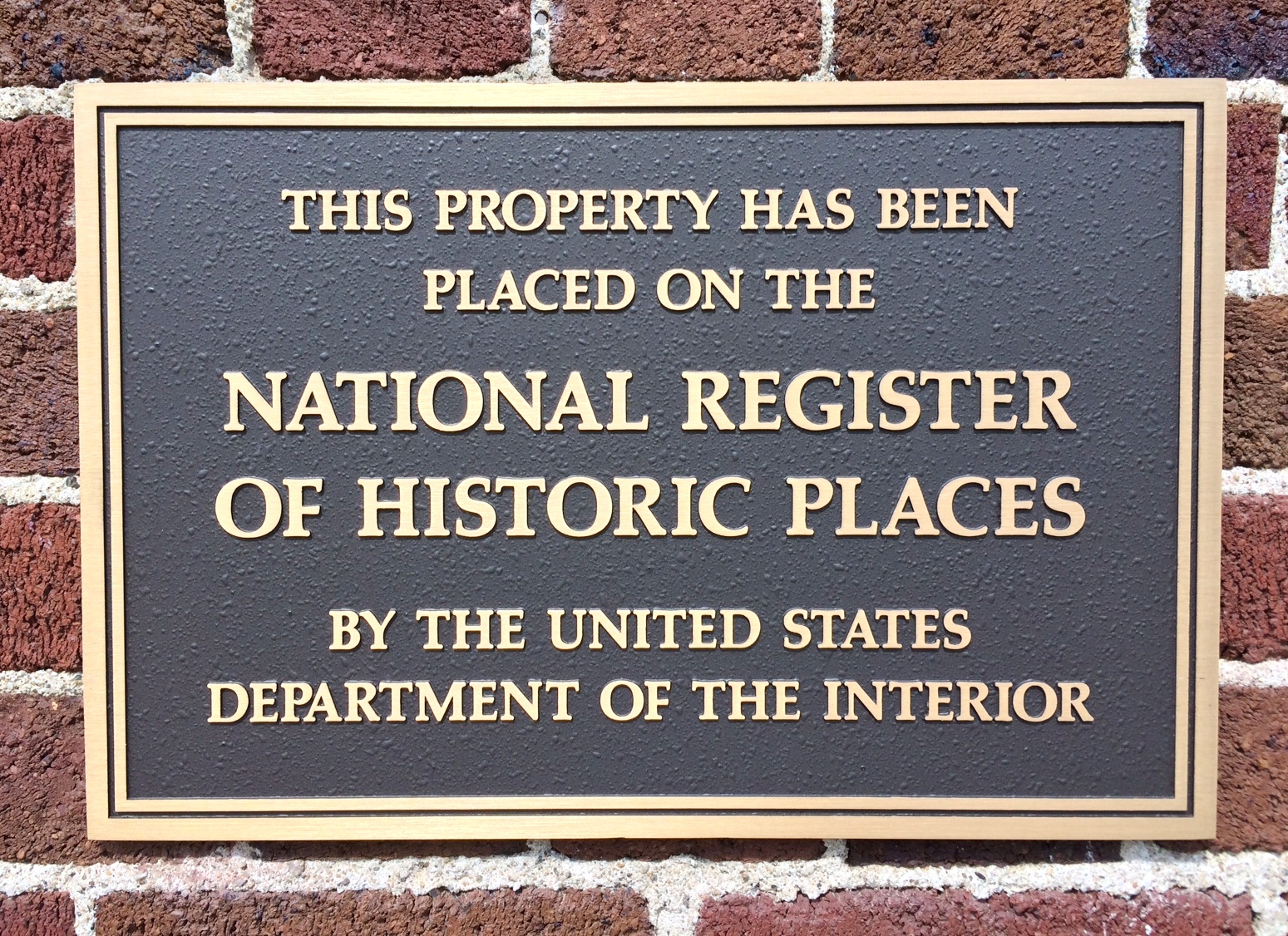 national registry plaque