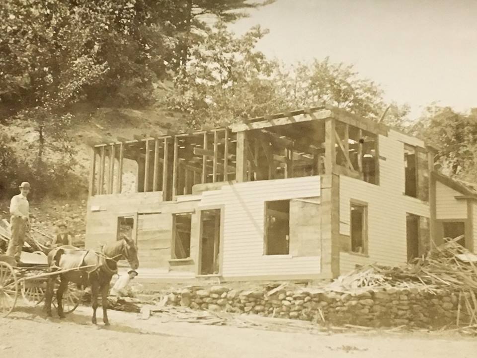 Image of house being deconstructed