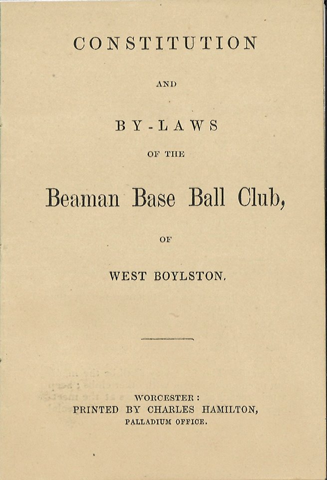 Baseball, booklet photograph