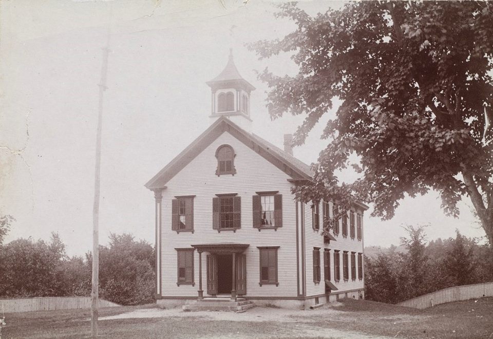 HighSchool, black and white photograph