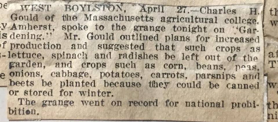 WartimeAgriculture, newspaper article 