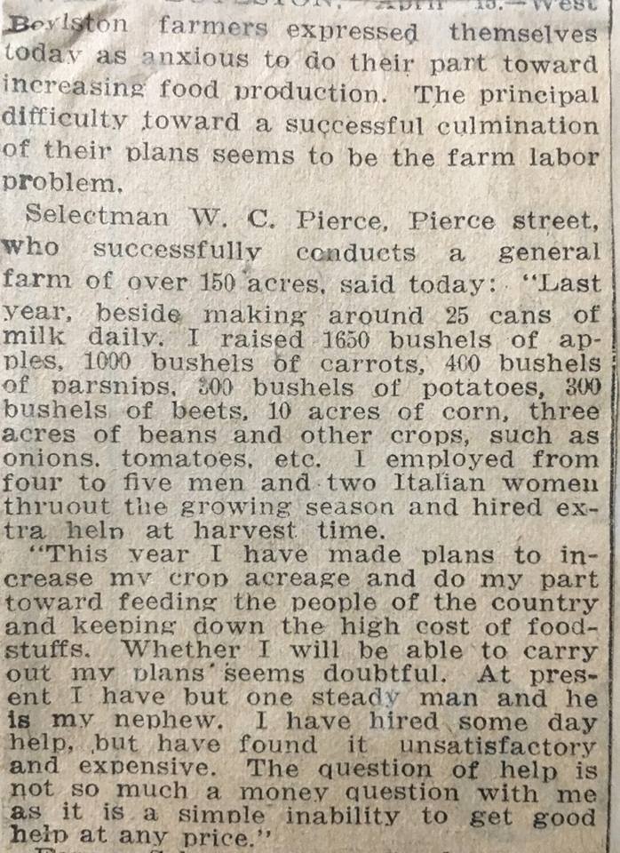 WartimeAgriculture news article 
