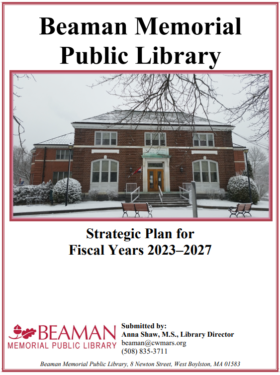 Beaman Memorial Library Long Range Plan Beaman Memorial Public Library