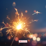 A photograph of a firework.