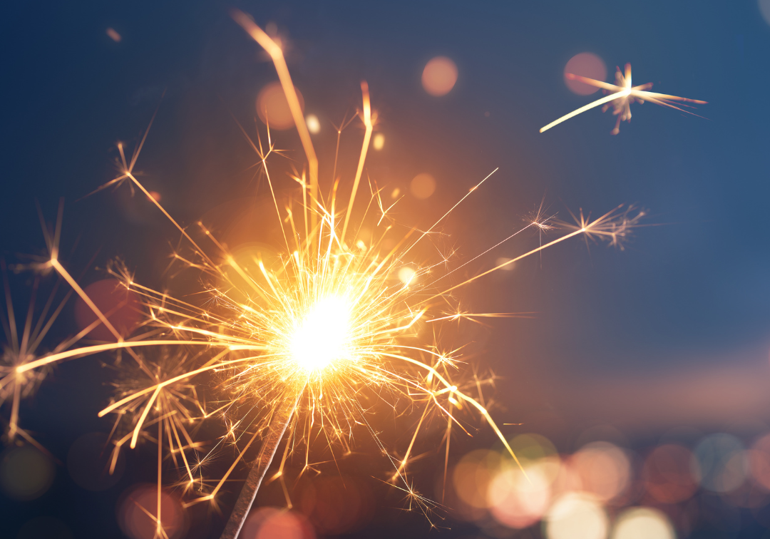 A photograph of a firework.